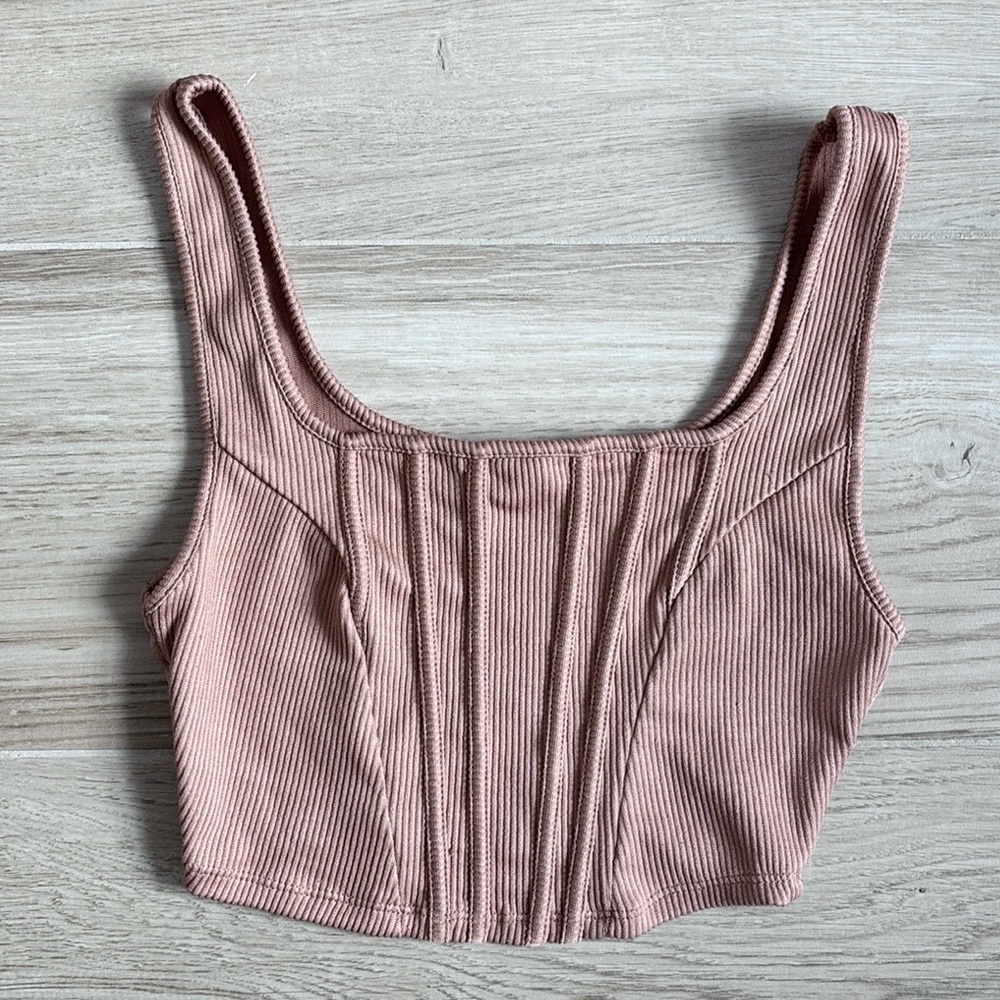 Iris Copper Cropped Tank Top